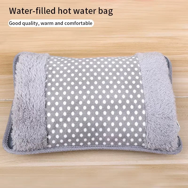 Electric Hot Water Bottle HeatDot 500 | 500W Quick Heating with EU Plug | Rechargeable Hand Warmer with Double Pocket | Safe Heat Source for Winter &amp; Office