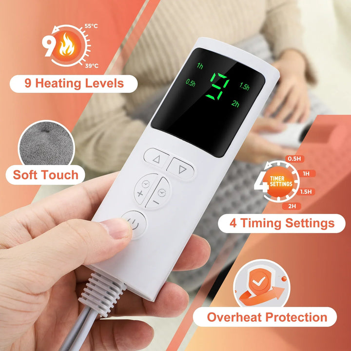 Electric Heating Belt for Back and Tummy with 9 Heat Levels – Heat Hollow