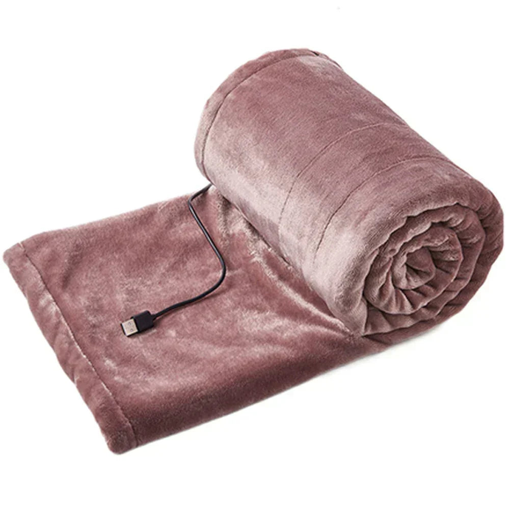Heat Hollow™ USB Electric Throw with 3 Heat Levels for Desk and Sofa