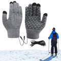 Heat Hollow™ USB Heated Knit Gloves with Touchscreen and Non-Slip Grip