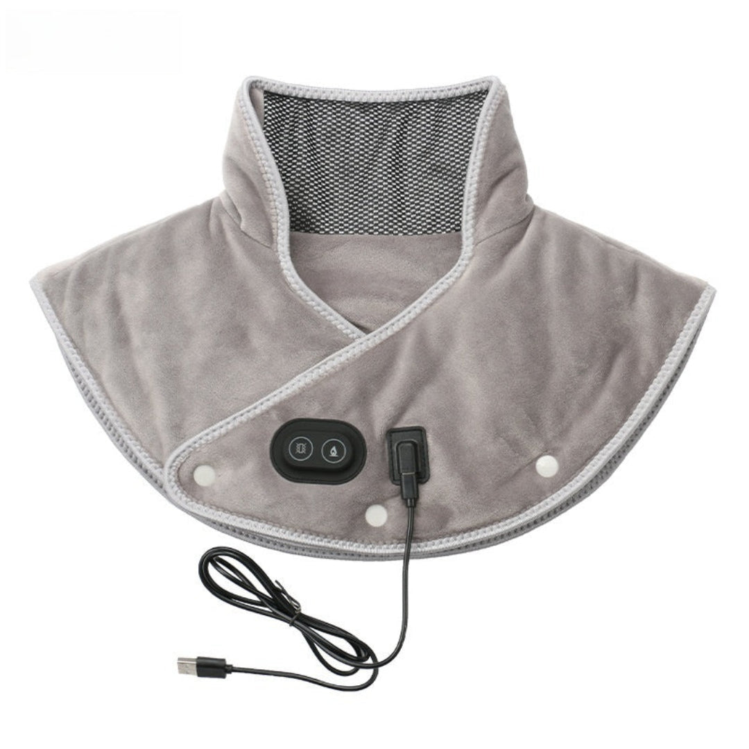 Heat Hollow™ USB Heated Neck &amp; Shoulder Wrap with Gentle Massage