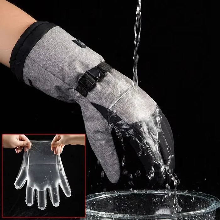 Heat Hollow™ Waterproof Heated Gloves for Motorbike, Cycling and Skiing