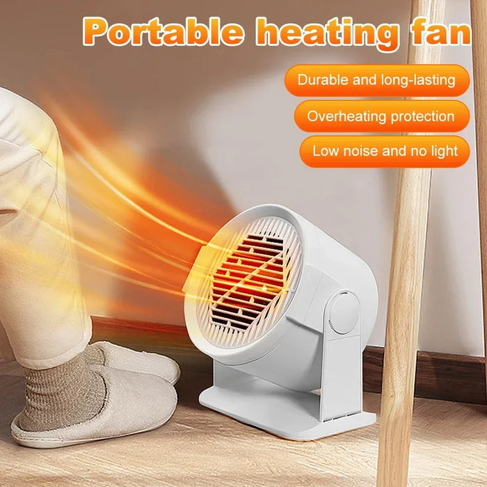 Heat Hollow™ Desk Fan Heater and Foot Warmer for Home & Office