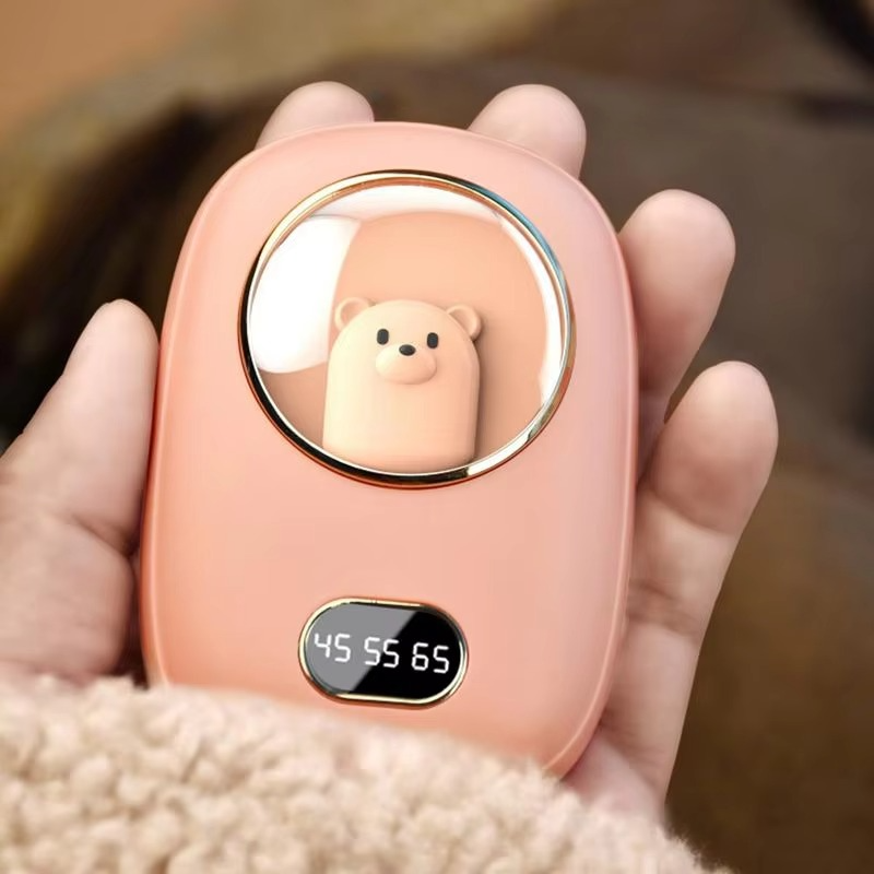 10000mAh Rechargeable Hand Warmer with Digital Display – Heat Hollow