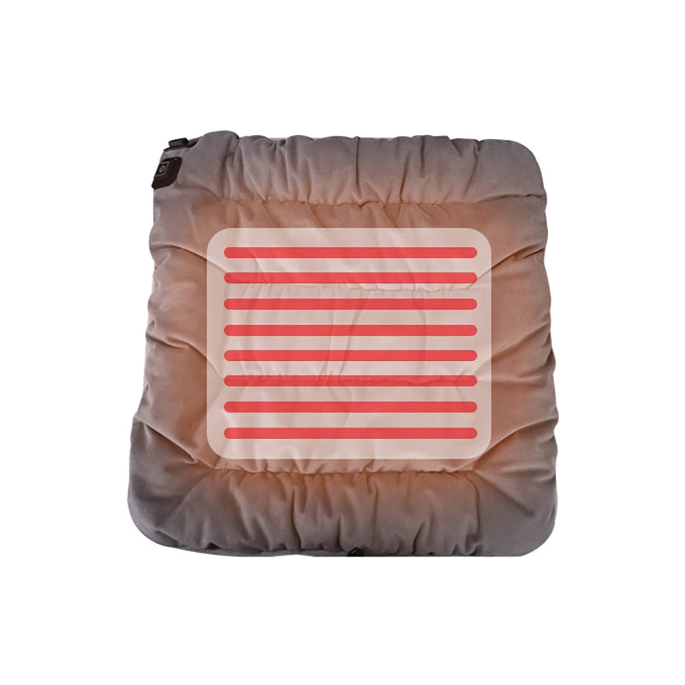 USB-C Heated Seat Pad, 45 x 45 cm, 3 Heat Levels – Heat Hollow