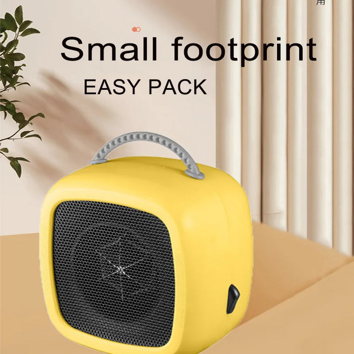 HeatEase | Mini Table Heater | Portable PTC Ceramic Heater | 14.2×14.1×10.1 cm | Quiet &amp; Energy Saving