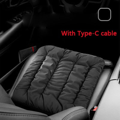 USB-C Heated Seat Pad, 45 x 45 cm, 3 Heat Levels – Heat Hollow