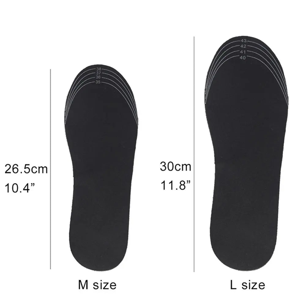 USB Heated Shoe Insoles With Slim Carbon Fibre Heating – Heat Hollow