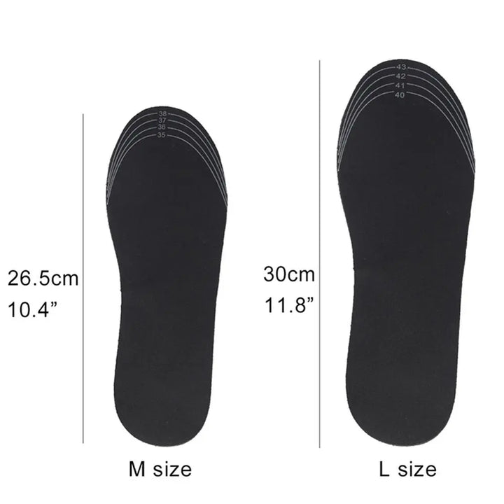 USB Heated Shoe Insoles With Slim Carbon Fibre Heating – Heat Hollow