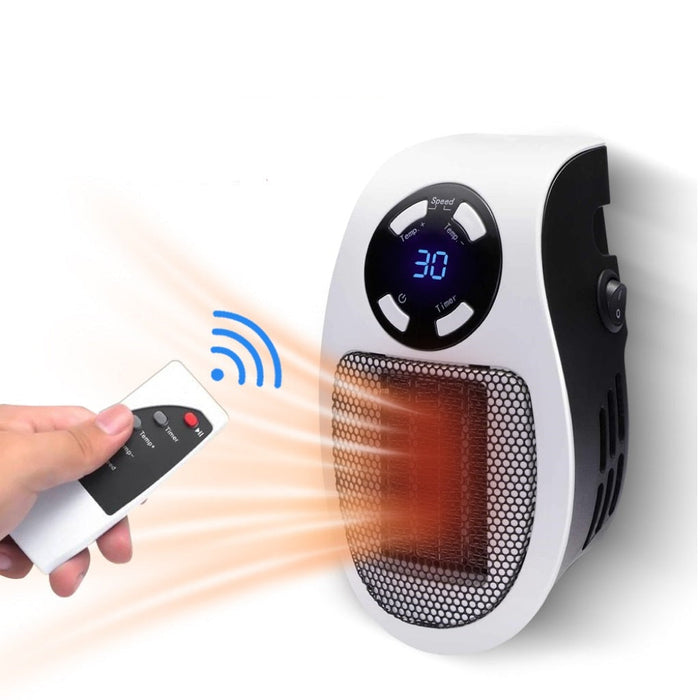 Heat Hollow™ Quiet 500W Plug-In Heater with Digital Thermostat