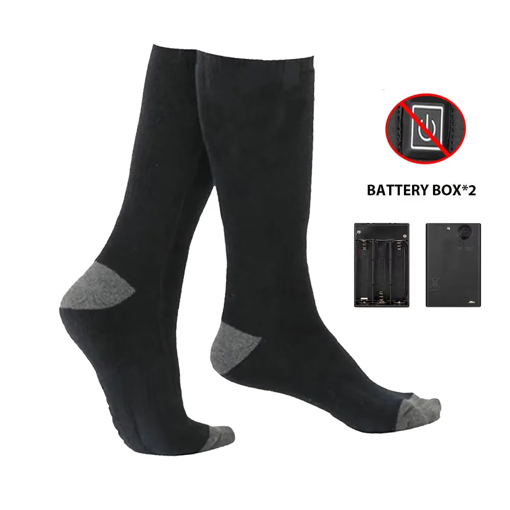 Battery-Powered Heated Socks Warming Toes and Soles
