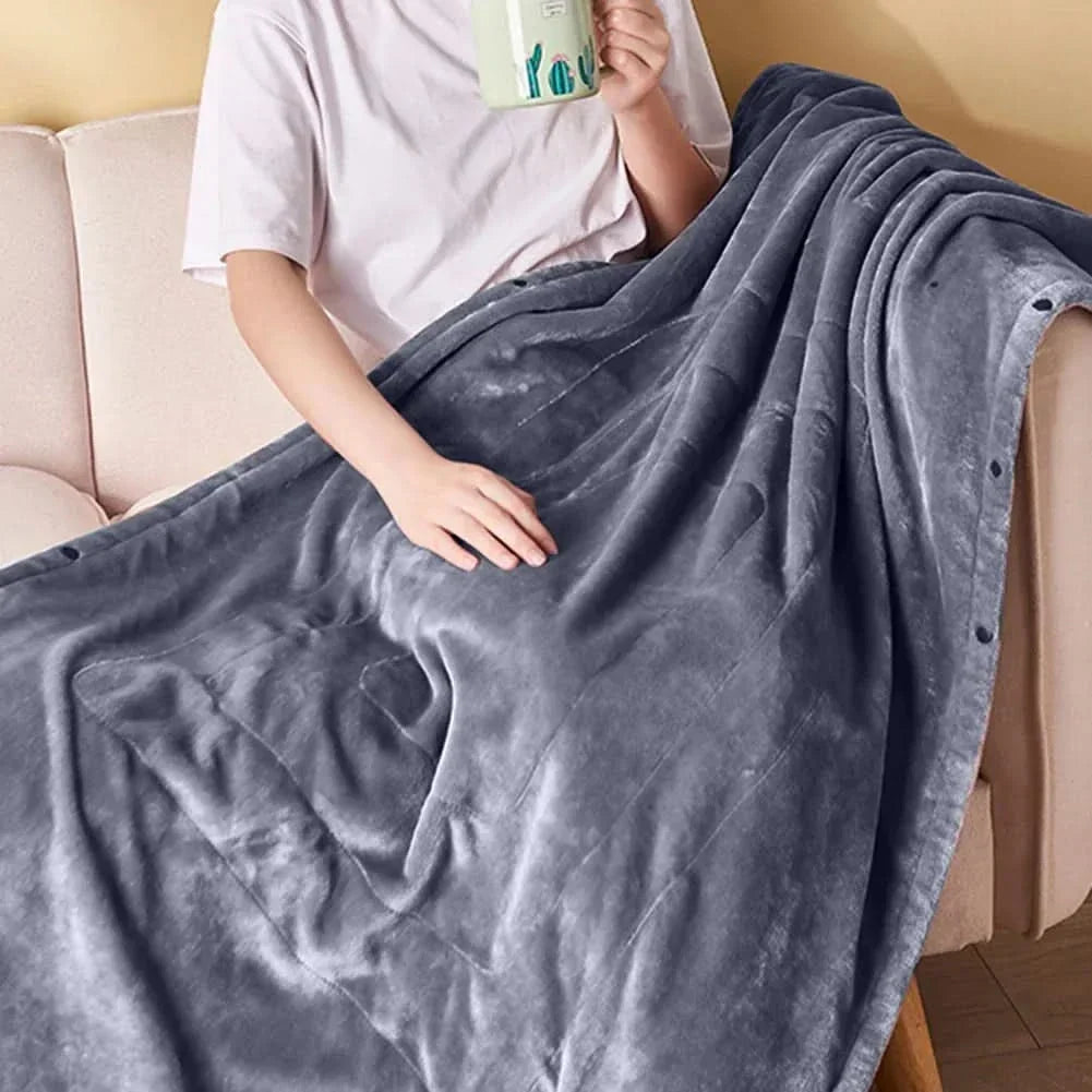 ElectricCuddle USB Heated Fleece Blanket – Portable &amp; Adjustable