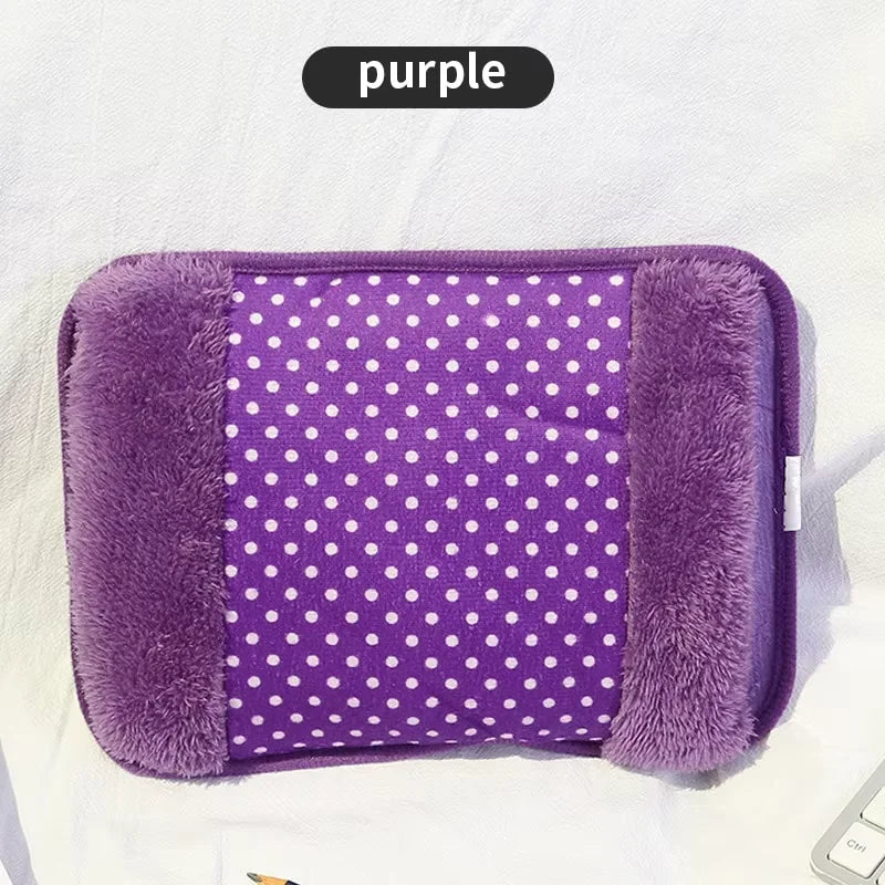 Electric Hot Water Bottle HeatDot 500 | 500W Quick Heating with EU Plug | Rechargeable Hand Warmer with Double Pocket | Safe Heat Source for Winter &amp; Office