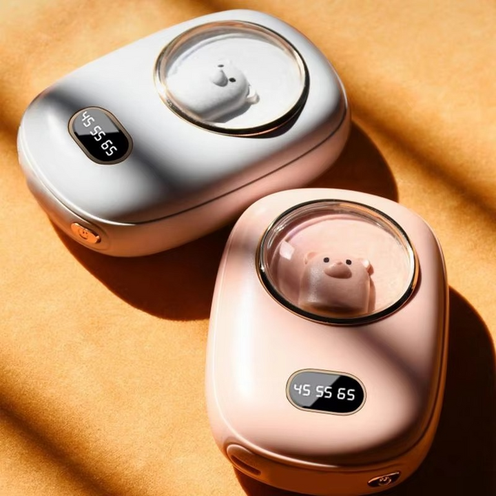 10000mAh Rechargeable Hand Warmer with Digital Display – Heat Hollow