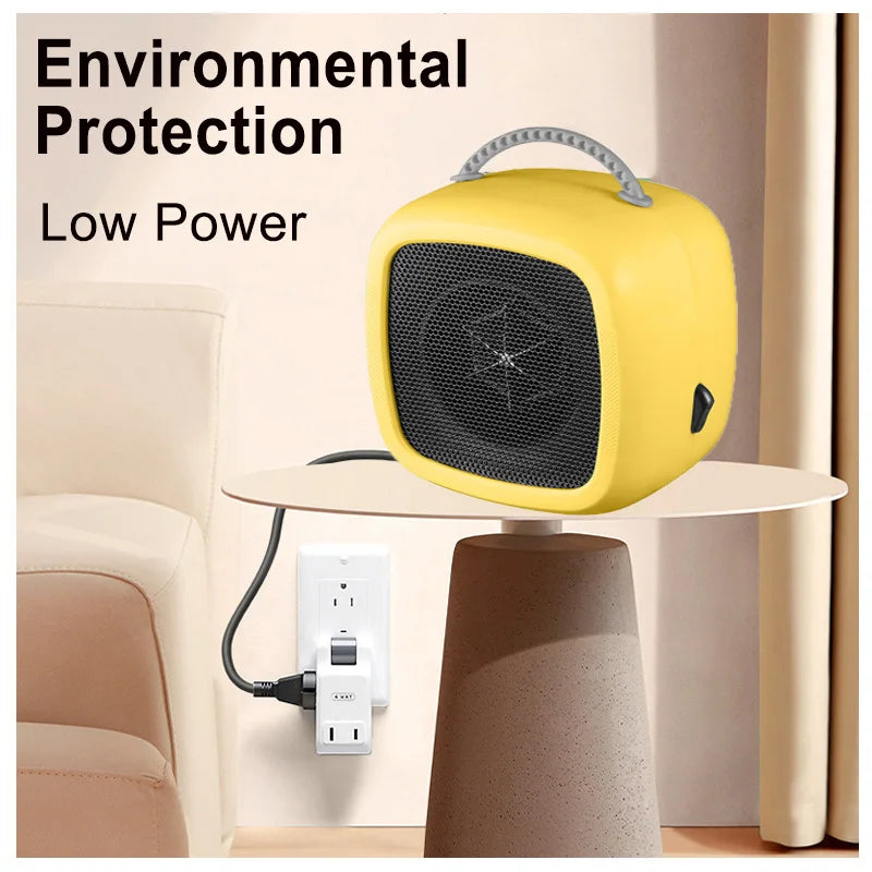 HeatEase | Mini Table Heater | Portable PTC Ceramic Heater | 14.2×14.1×10.1 cm | Quiet &amp; Energy Saving