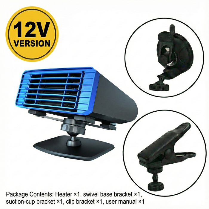 Heat Hollow™ Car Windscreen De-icer Heater, 80°C & Quiet 20 dB