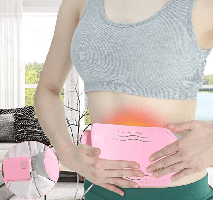 Rechargeable Heated Belly Wrap with Vibration – Heat Hollow