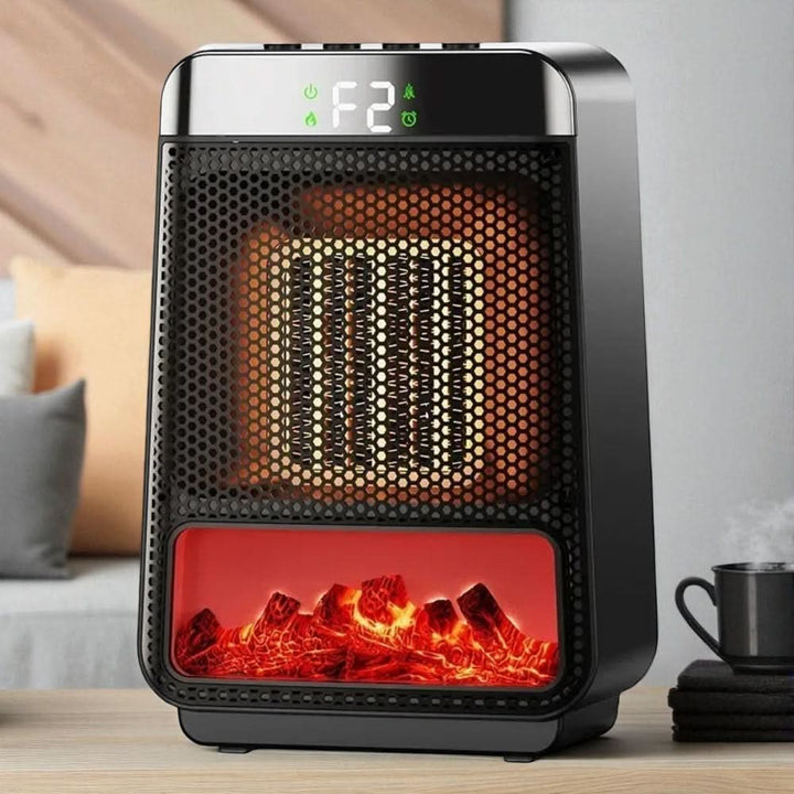 Compact Electric Heater with Adjustable Fan