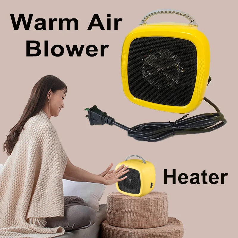 HeatEase | Mini Table Heater | Portable PTC Ceramic Heater | 14.2×14.1×10.1 cm | Quiet &amp; Energy Saving