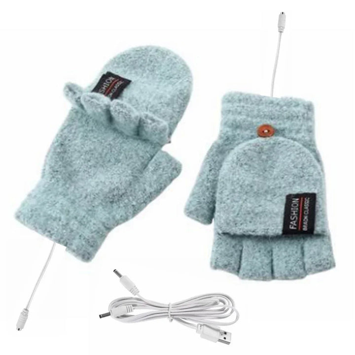 Knitted USB Heated Gloves With 3 Temperature Settings