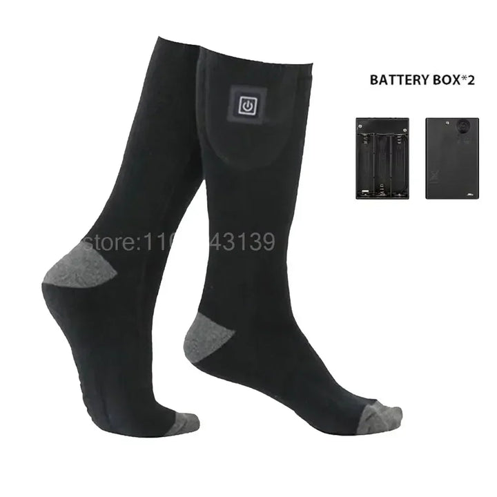 Battery-Powered Heated Socks Warming Toes and Soles