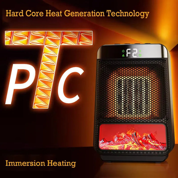Socket Heater PTC Ceramic | Heats in 3 Seconds | Energy Efficient, Space Saving for Bedroom and Office