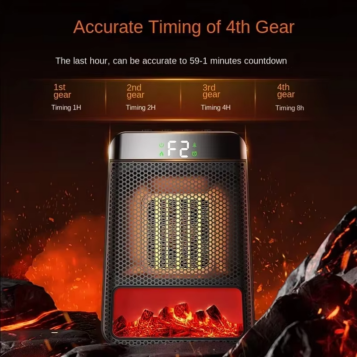 Socket Heater PTC Ceramic | Heats in 3 Seconds | Energy Efficient, Space Saving for Bedroom and Office