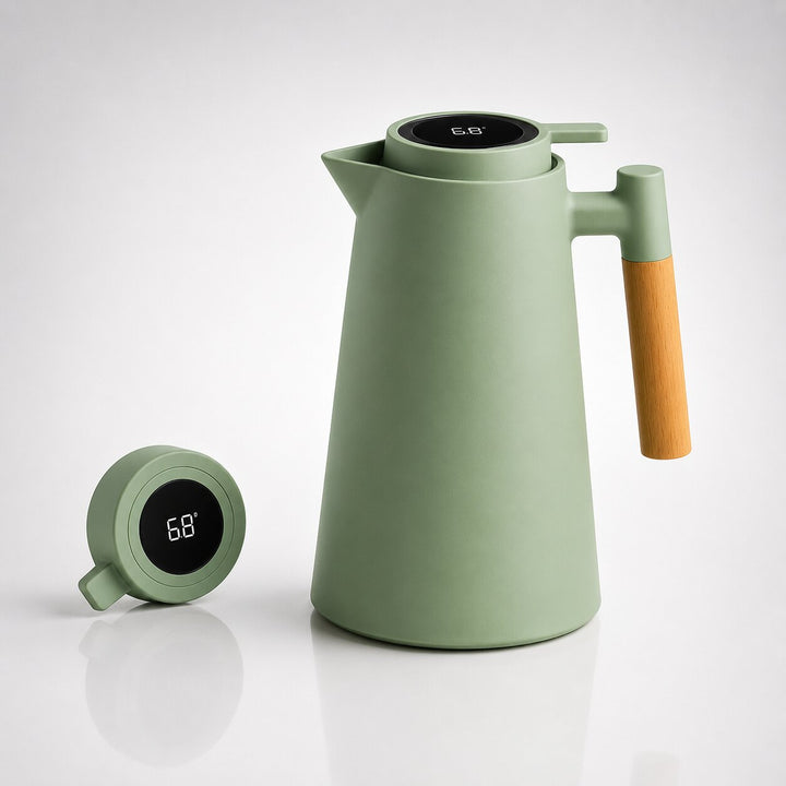 Thermal Carafe | 1 Litre with Temperature Display | Keeps Coffee &amp; Tea Warm for Hours | ThermaVue