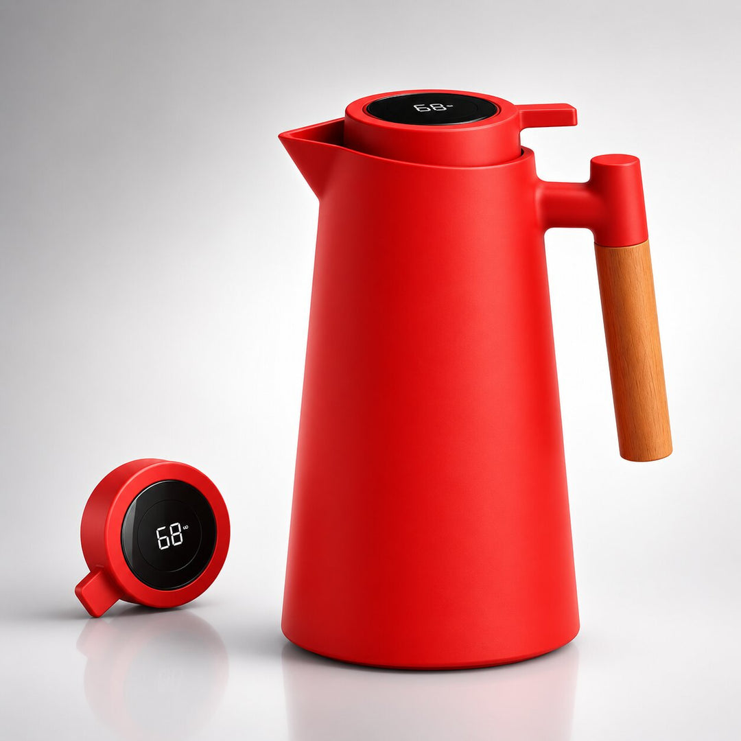 Thermal Carafe | 1 Litre with Temperature Display | Keeps Coffee &amp; Tea Warm for Hours | ThermaVue