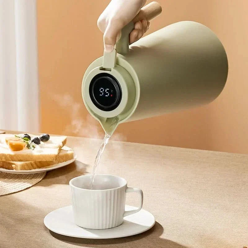 Thermal Carafe | 1 Litre with Temperature Display | Keeps Coffee &amp; Tea Warm for Hours | ThermaVue