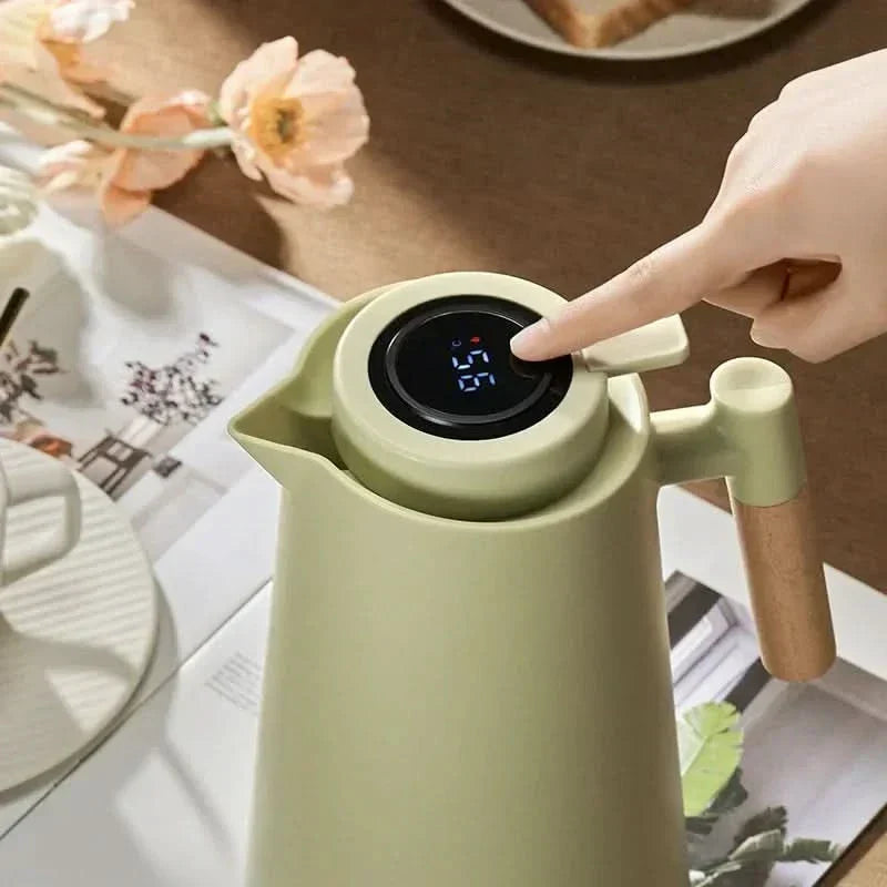 Thermal Carafe | 1 Litre with Temperature Display | Keeps Coffee &amp; Tea Warm for Hours | ThermaVue
