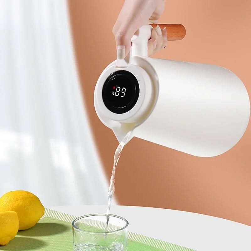Thermal Carafe | 1 Litre with Temperature Display | Keeps Coffee &amp; Tea Warm for Hours | ThermaVue