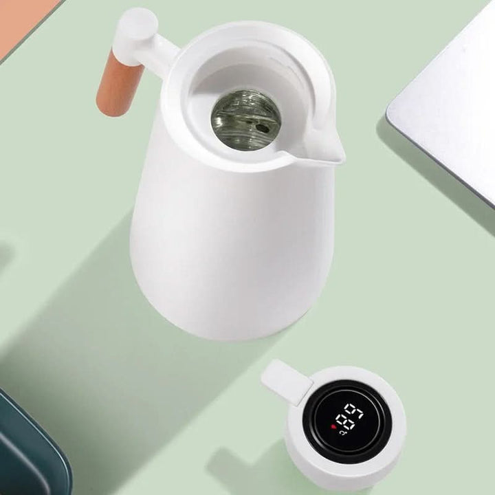 Thermal Carafe | 1 Litre with Temperature Display | Keeps Coffee &amp; Tea Warm for Hours | ThermaVue