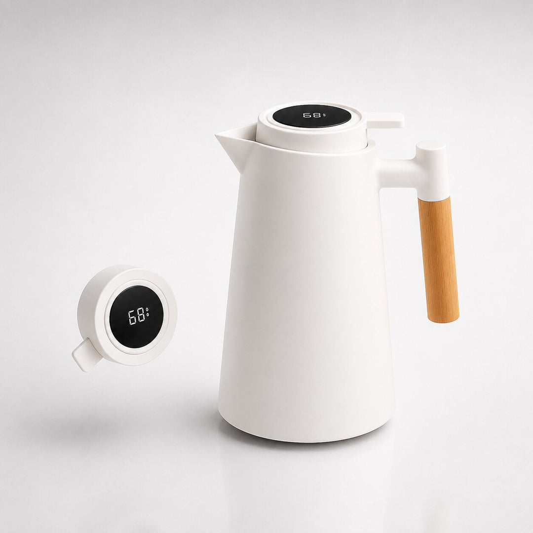 Thermal Carafe | 1 Litre with Temperature Display | Keeps Coffee &amp; Tea Warm for Hours | ThermaVue