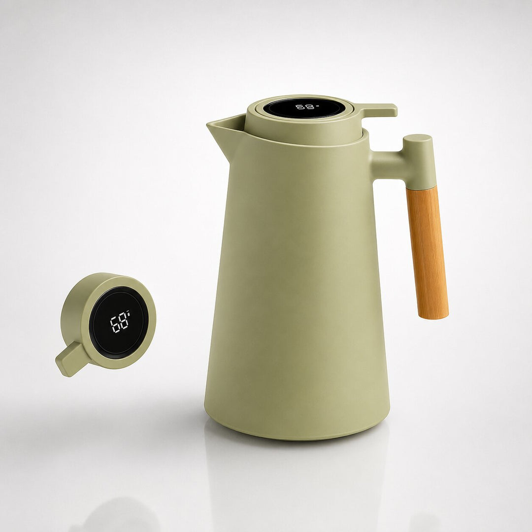 Thermal Carafe | 1 Litre with Temperature Display | Keeps Coffee &amp; Tea Warm for Hours | ThermaVue