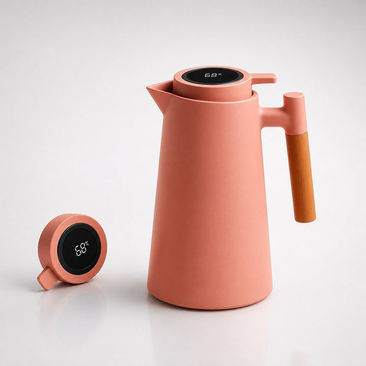 Thermal Carafe | 1 Litre with Temperature Display | Keeps Coffee &amp; Tea Warm for Hours | ThermaVue