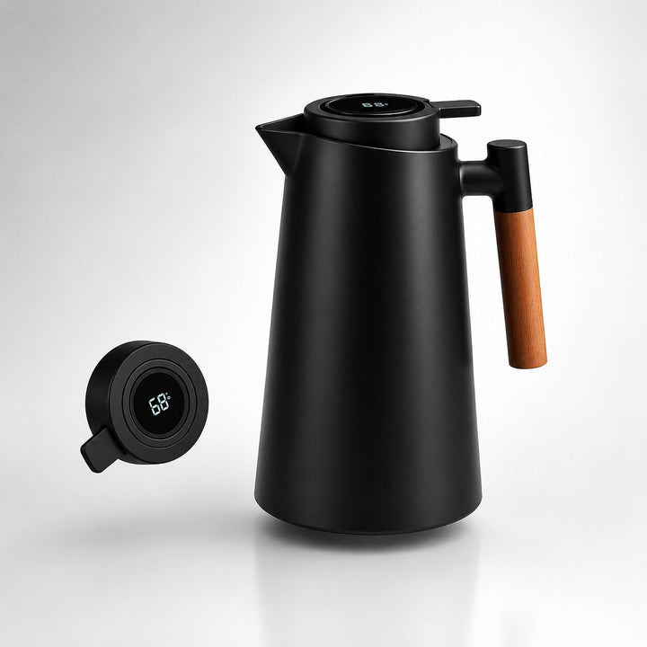 Thermal Carafe | 1 Litre with Temperature Display | Keeps Coffee &amp; Tea Warm for Hours | ThermaVue
