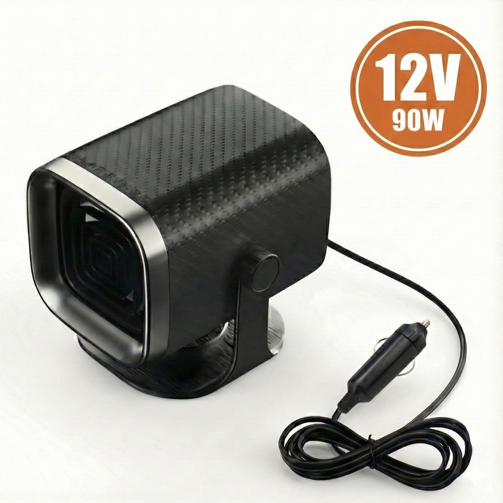 Portable Car Heater 12V/24V | Quick Defrosting in 1 Second | 360° Rotatable for Targeted Heat Distribution