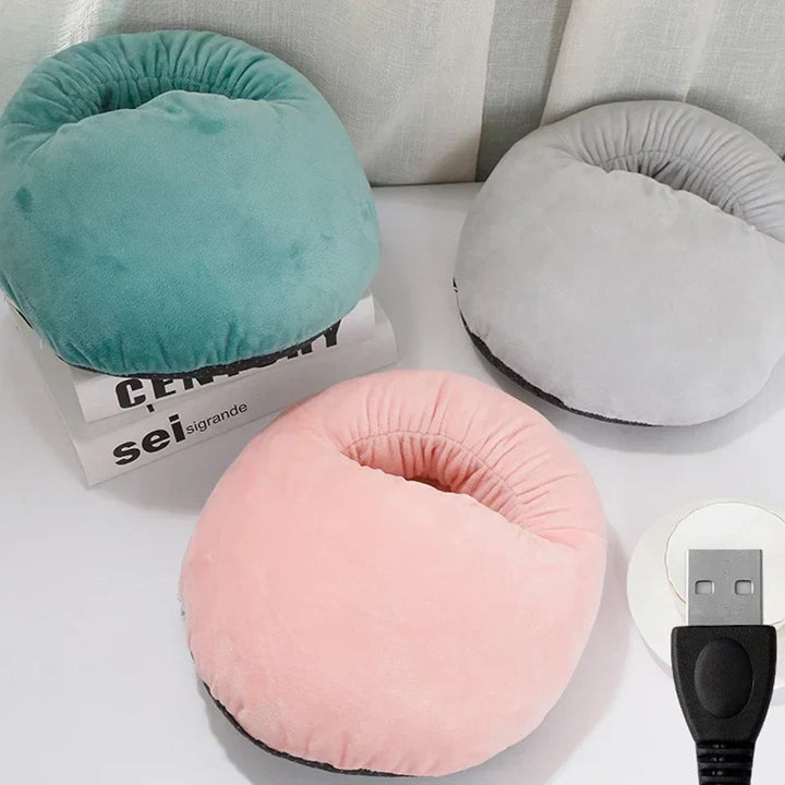 Heat Hollow™ Fluffy USB Foot Warmer Bootie With Soft Velvet Lining