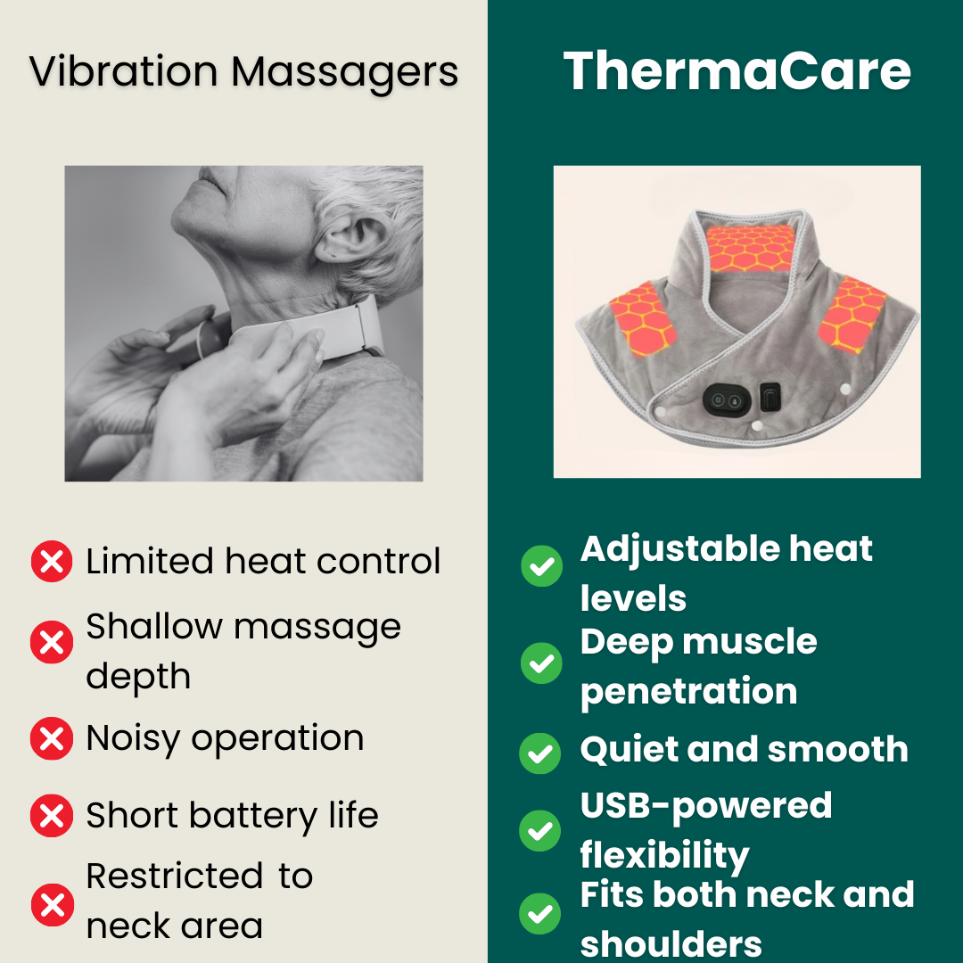 Heat Hollow™ USB Heated Neck &amp; Shoulder Wrap with Gentle Massage