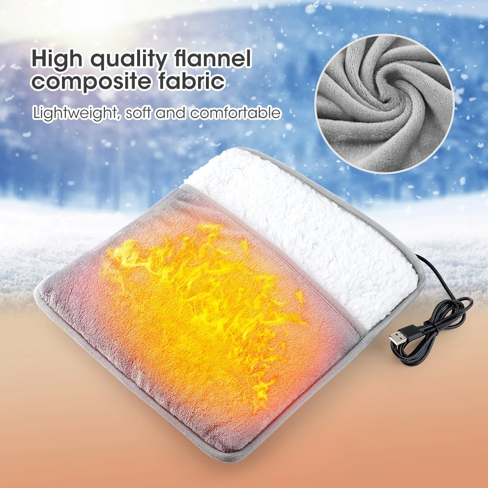 USB Flannel Foot Warmer With Gentle 40°C Warmth – Heat Hollow