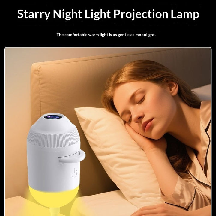 Planet-shaped star projector lamp for a romantic bedroom ceiling