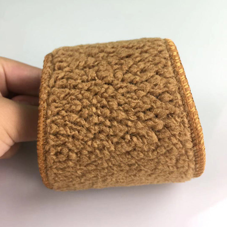 Red self warming plush insoles