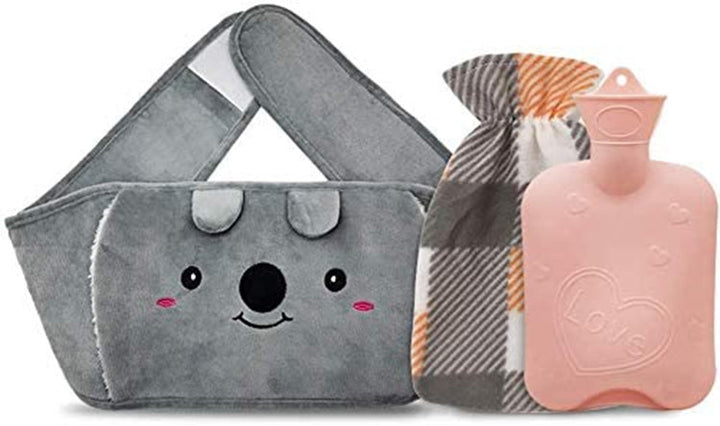 Large Animal Hot Water Bottle Belt With Washable Cloth Cover