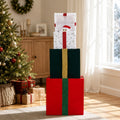 Animated three-tier gift box decoration