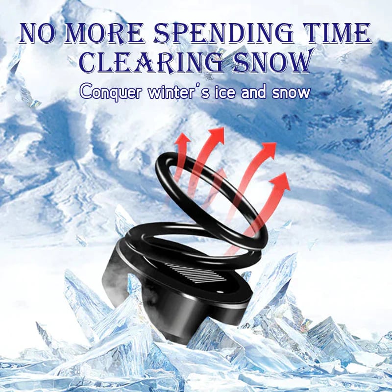 Portable Car Heater | Solar Rechargeable De-Icer | Fast Defrost Device for Cars & Homes