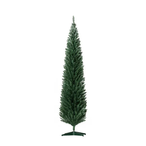 Tall green 8ft slim pencil tree