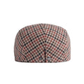 Houndstooth flat cap with adjustable fit