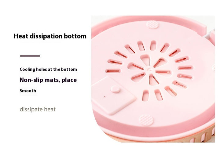 Round mug warmer coaster with mug on top