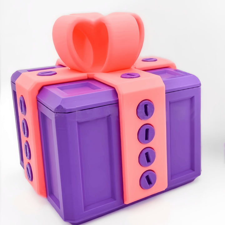3D-printed prank gift box with screws